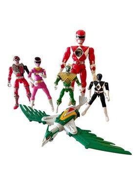 Mighty Morphin Power Rangers Action Figures Bundle